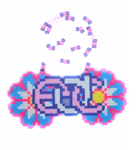 EDC Daisies Perler Necklace (Large)