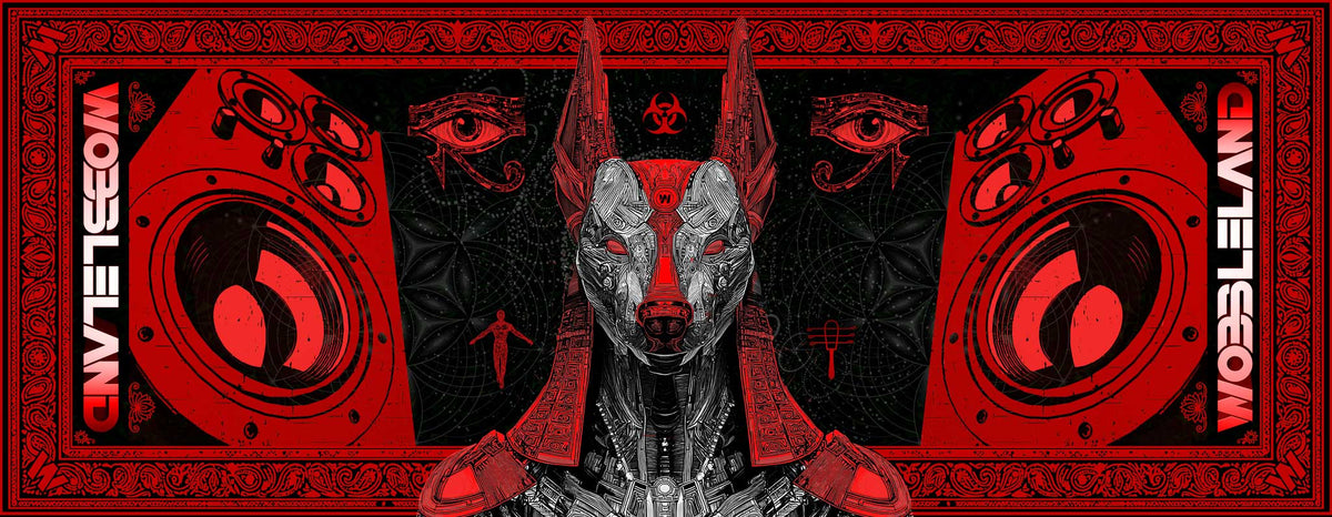 Wobbleland Cyber Anubis Pashmina