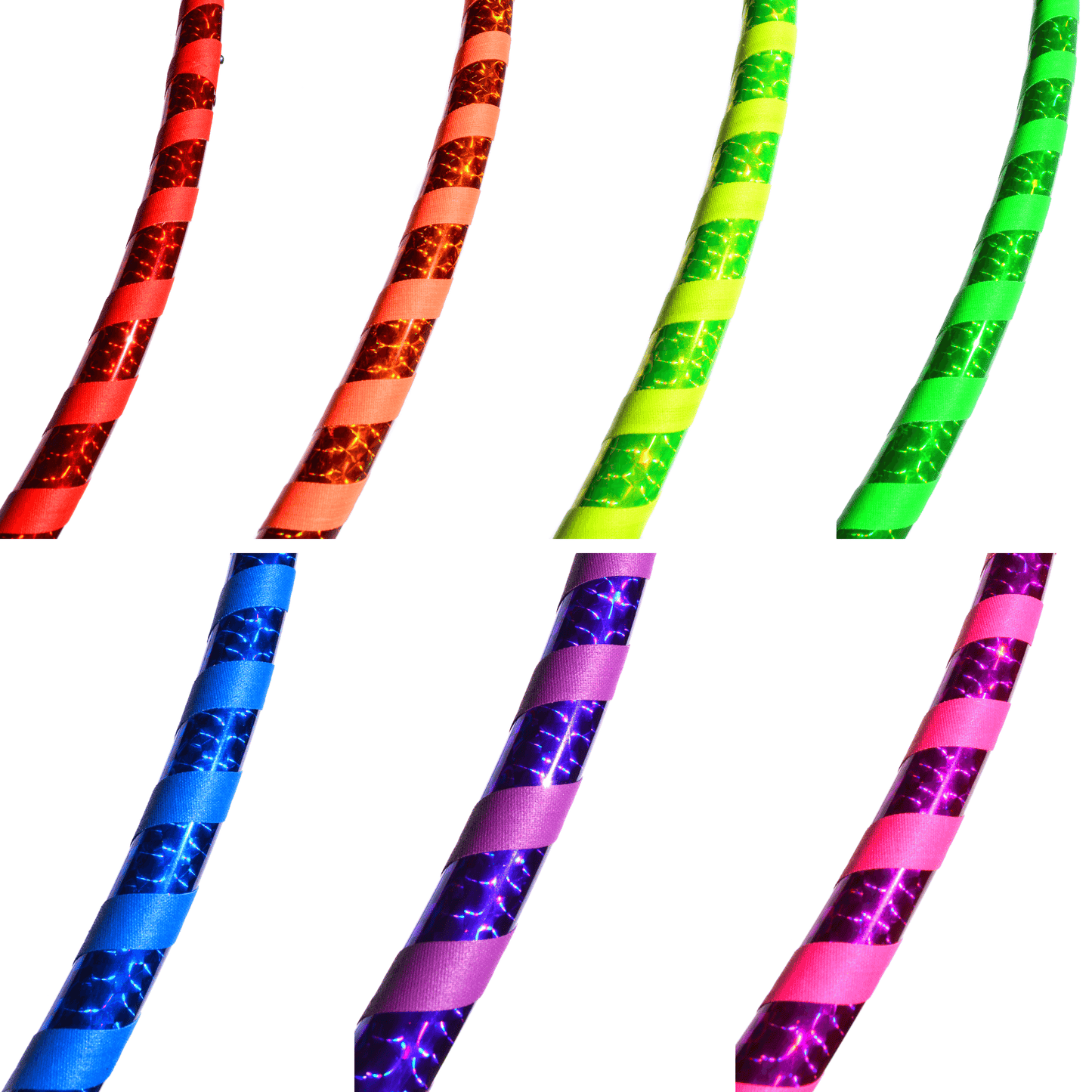 Rainbow Prism Taped Hula Hoop