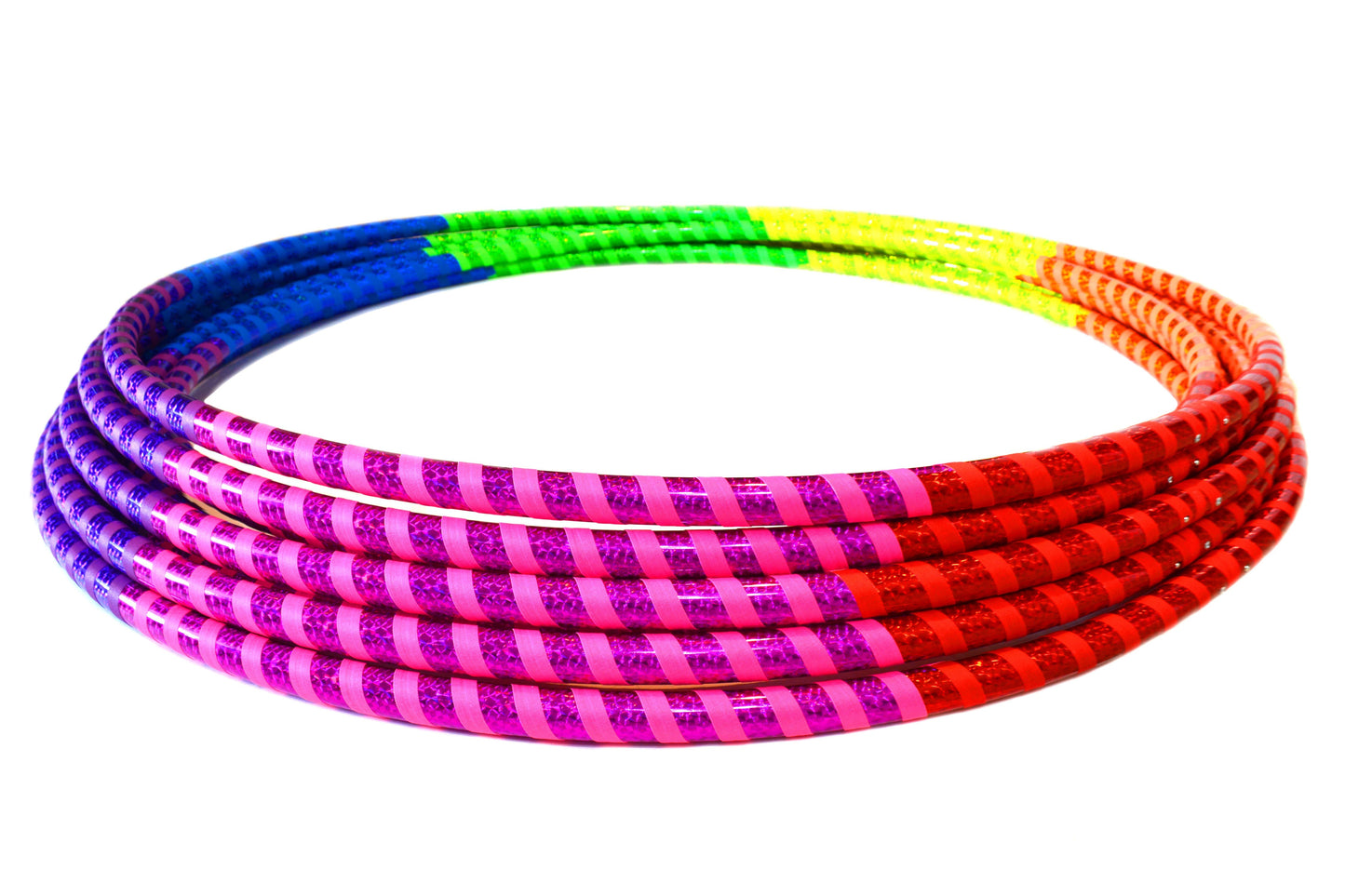 Rainbow Prism Taped Hula Hoop