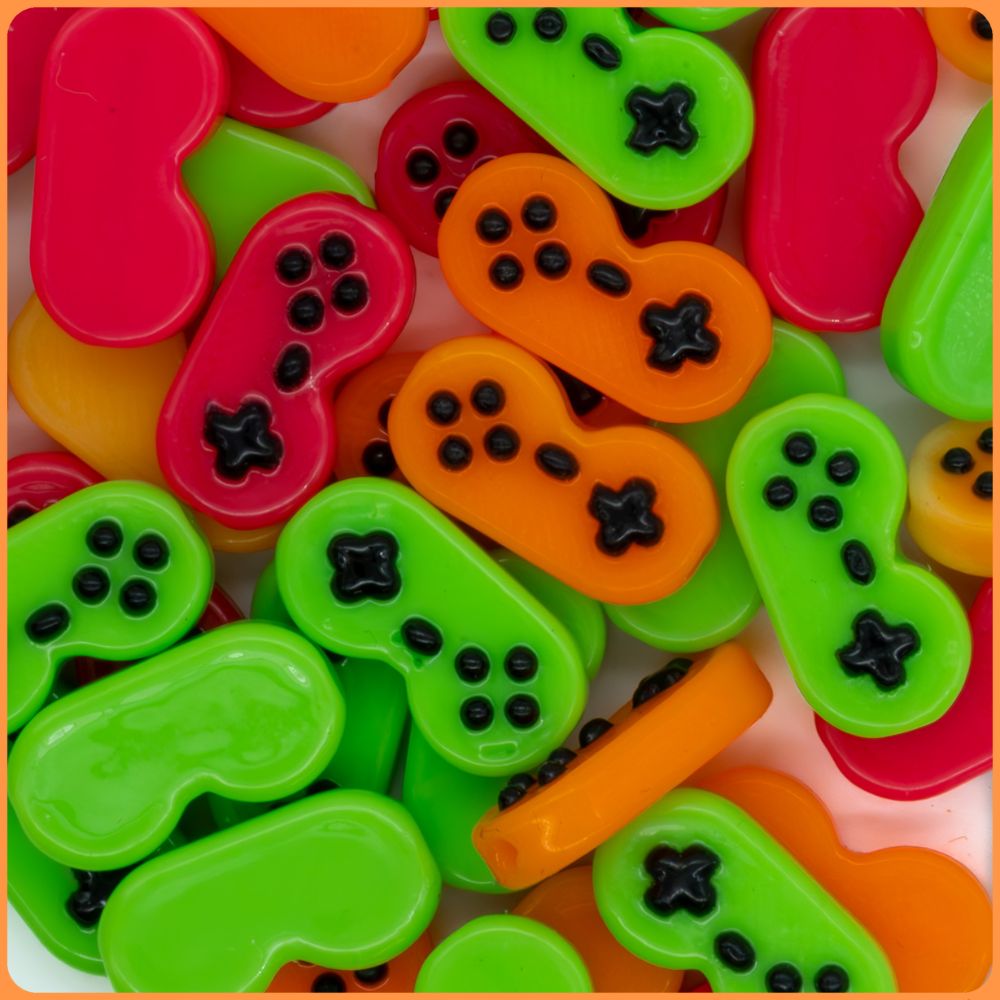 Retro Controller Kandi Bead