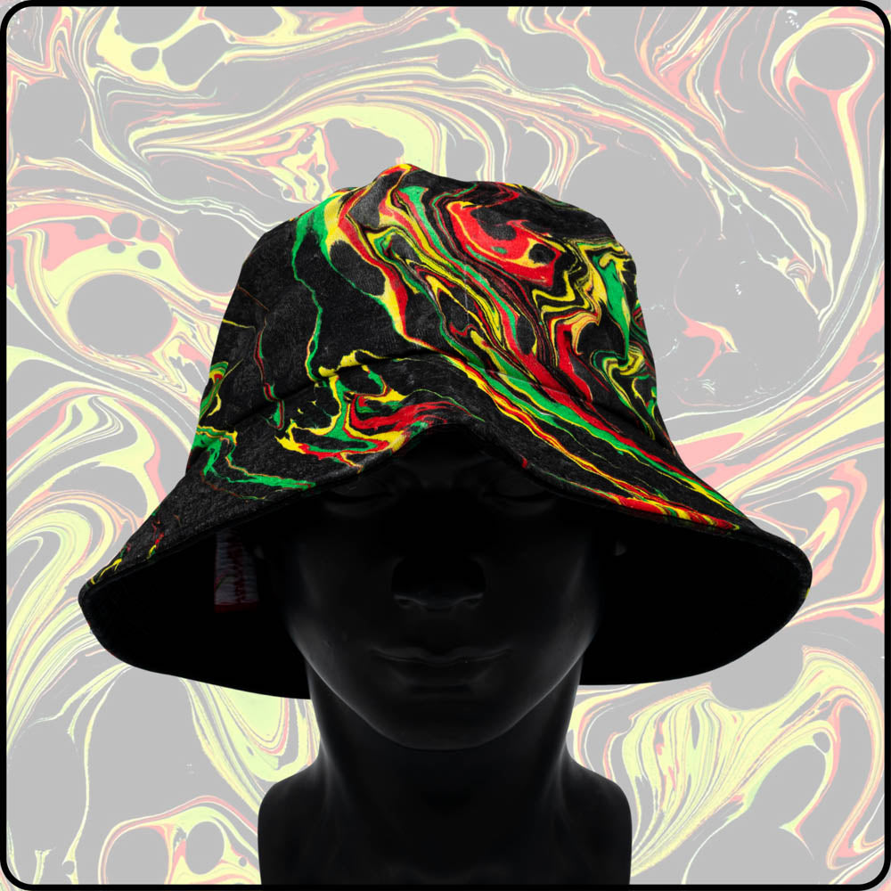 Spit Fire RGB Hydro-Dipped Bucket Hat