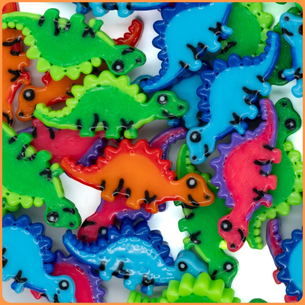 Stegosaurus Kandi Bead