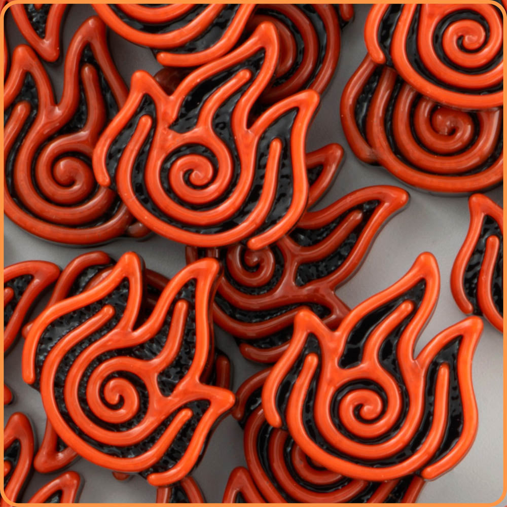 Fire Sign Kandi Bead