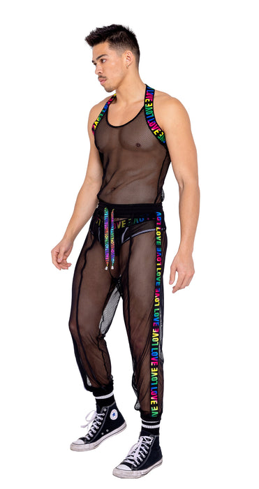 6150 - Mens Pride Fishnet Joggers